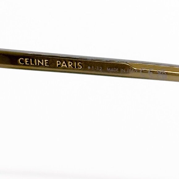 NEW CELINE CL50068I 093 WOMEN CAT EYE KHAKI EYEGLASSES CELINE - Picture 8 of 9
